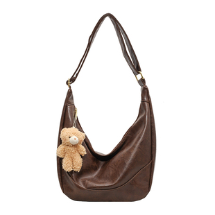 美拉德通勤大容量包包女士新款百搭斜挎包秋冬高级感托特包饺子包