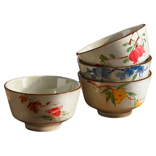 中式陶瓷米饭碗家用2026新款釉下彩吃饭碗个人专用5英寸漂亮小碗