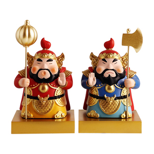 贝汉美创意高档门神玄关组合摆件入户客厅电视柜装饰乔迁新居礼物