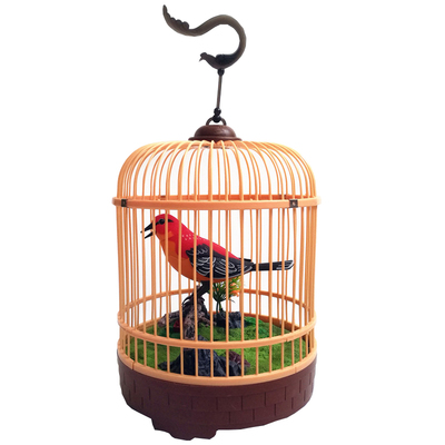 西骑士正品仿真小鸟声控会动客厅