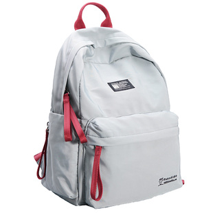 FIDODIDO新款女包双肩包 休闲帆布牛津布通勤小背包 简约大气时尚