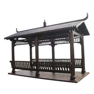 凉亭户外防腐木景观廊庭院别墅仿古木屋实木亭子厂家定制古建长廊