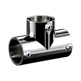 19不锈钢管连接件亮光接头蚊帐杆植物棚鞋架黑色三通弯头管件