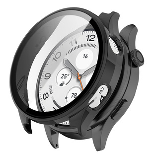 适用于小米手表watch5保护壳防摔壳膜一体全包半包边框保护套Watch5镂空防磕碰防刮表壳pc钢化膜外壳透明配件