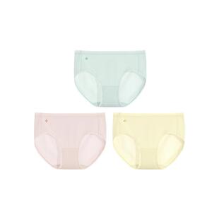 ubras冰丝夏季超薄凉感透气不闷内裤女纯棉7A抗菌裆女士中腰3条装