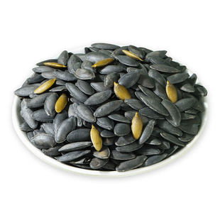 茶盐味黑南瓜子长粒美人甲椒盐美指甲黑瓜子特大炒货零食罐装小袋