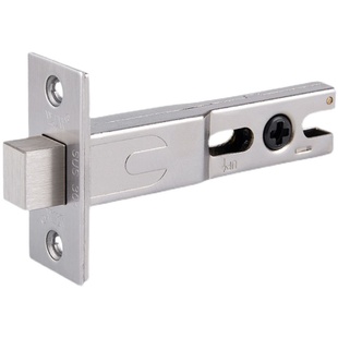 单锁舌单舌不锈钢锁舌通道闭锁舌美式浴室锁舌圆5060锁舌门锁配件