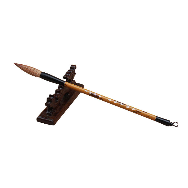 狼毫毛笔善莲湖笔行书小篆隶书初学者成人专用高档善琏毛笔狼嚎