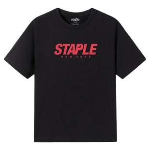 STAPLE男女同款 2026夏新品潮流短袖休闲简约logo舒适搞怪T恤