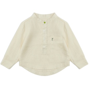 （董生活推荐款）苎麻休闲衬衫 （宝宝款）长袖上衣春秋 吸湿排汗