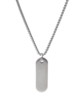 哑光小长条diy刻字项链