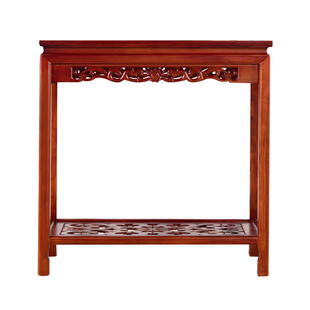 木质长方形中式边几角几边桌沙发边柜实木小茶几简约榆木桌鱼缸架