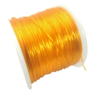 高档黄标扁形水晶线0.5mm玛瑙水晶手链牛筋线彩进diy口手串弹力线