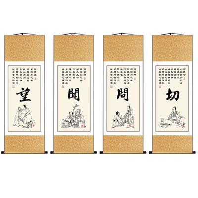 望闻问切扁鹊四诊法中医馆装饰画