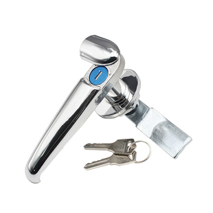 配电箱锁开关柜门锁MS308配电柜锁转舌执手锁不锈钢带把手锁MS301