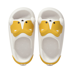 CHEDOIR 萌宠柯基拖鞋女夏季室内家居2024新款家用女士情侣男外穿