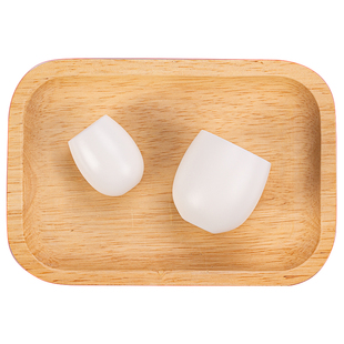 「上下一白」2钱小酒盅 小号白酒杯 创意一口杯 迷你陶瓷小酒杯