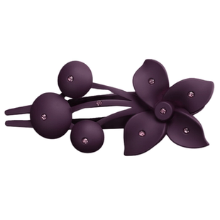 大号新款花朵发夹盘发发卡子网红爆款洋气抓夹女后脑勺鸭嘴夹镶钻