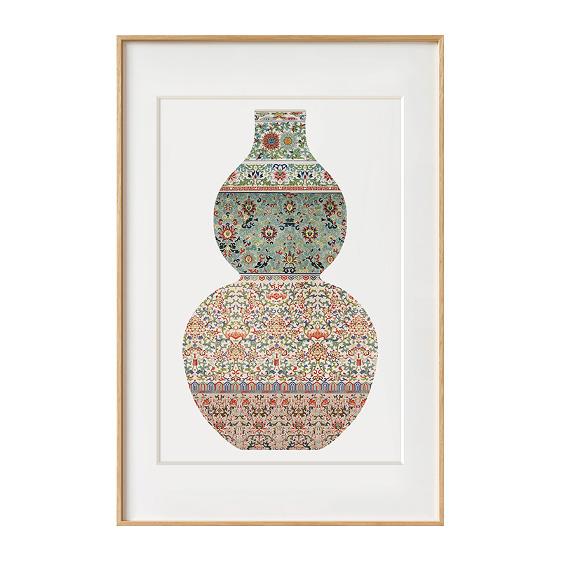 墙蛙新中式客厅挂画福禄年画