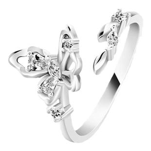 KOOKISS离火梦蝶 转运聚财纯银蝴蝶自律戒指小众设计女新款指环