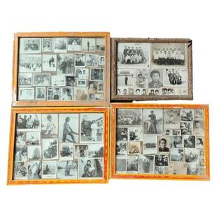 老式黑白照片老物件经典老相片80年代老相框民宿装饰摆件挂墙画