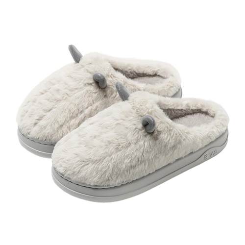 踩屎感棉拖鞋男士2025新款冬季室内家居厚底防滑保暖毛绒拖鞋女款