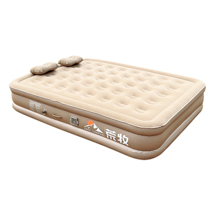 荒牧AI语音加厚自动充气床垫双人折叠家用打地铺户外露营防潮睡垫