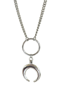 Komeiku月牙圆环项链