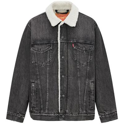 李维斯男士仿羊羔绒夹克外套