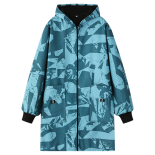 秋冬季劳保工作服迷彩大褂耐脏工厂车间搬运防水加绒罩衣男款外套