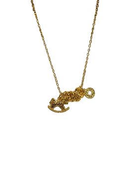 碎冰冰摇马钱币多多项链女本命年