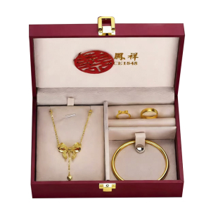 假三金首饰一套订婚仿真沙金手镯五金套装结婚摆台道具婚礼假黄金