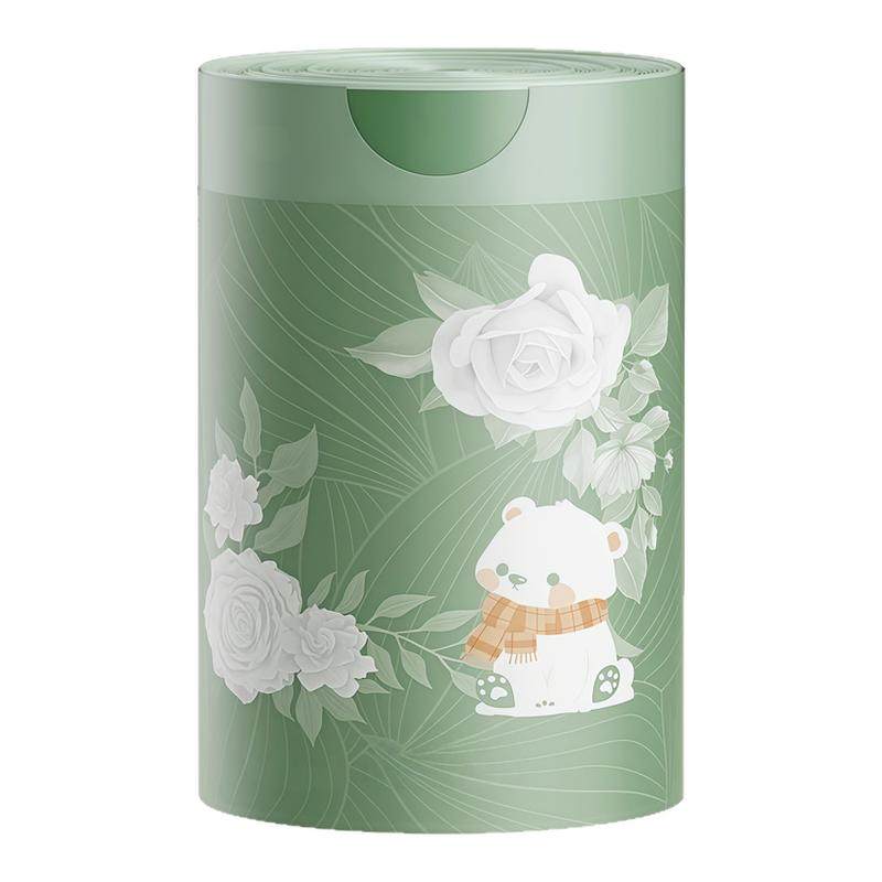 山茶花香氛垃圾袋加厚手提式免撕