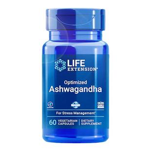 沿寿LIFE南非醉茄降低皮质醇肾上腺素ashwagandha舒胶囊抗压蓝瓶