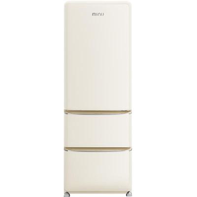 小吉402L风冷无霜复古三门冰箱
