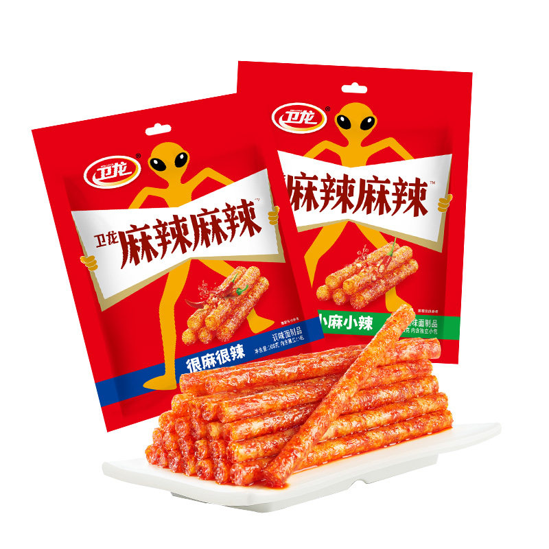 卫龙麻辣麻辣怀旧面筋辣条辣片吃货零食休闲食品零食辣条小吃