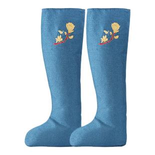 蕲艾绒长筒靴电加热艾灸护膝暖脚艾草包热敷护脚踝膝盖关节大护腿