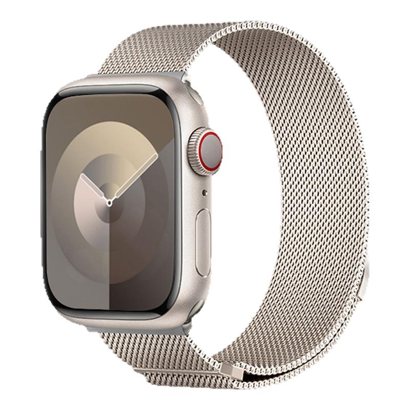 第一卫适用iwatch10表带S9苹果S8手表S10米兰尼斯Applewatch9金属SE智能8男S7腕带磁吸7高级ultra2女运动46MM