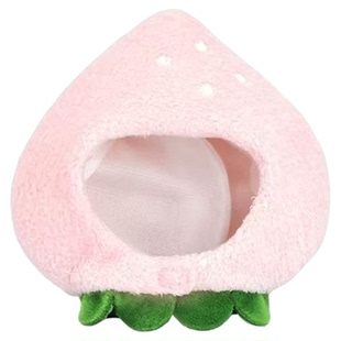 自嘲熊13cm娃衣18夏日甜品屋系列chiikawa努努衣毛绒粉色草莓头套