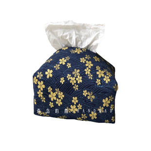 森岛屿鹿日系zakka进口棉布客厅纸巾套/纸巾袋布艺家用纸巾盒手作