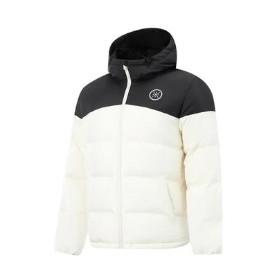 李宁防泼水鹅绒短羽绒服