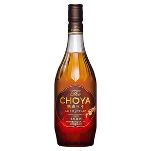 【三年熟成】CHOYA蝶矢三年陈本格梅酒700ml日本进口ISC金奖1瓶装