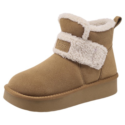 红蜻蜓新款厚底雪地靴