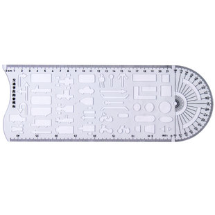 多功能交通事故勘查尺模板尺道路车辆事故绘图绘画工具勘测尺子