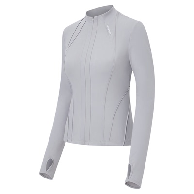 有机弧线分割弹力瑜伽外套