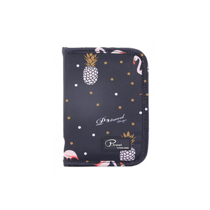 证件收纳包出国旅行收纳用品防水护照包印花短款证件卡包机票夹