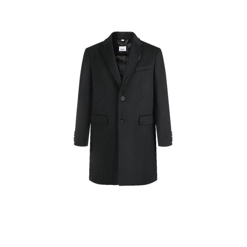 【自营】BURBERRY/博柏利博柏利男款单排扣中长款大衣 80582601
