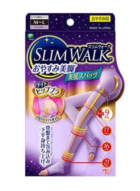 slimwalk医用美腿瘦腿高筒睡眠袜