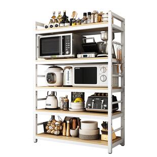 厨房置物架落地式多层家用仓库储物货架微波炉烤箱碗碟调料收纳架