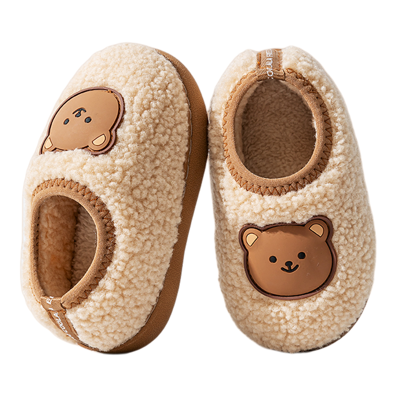 宝宝棉拖鞋包跟秋冬季家居室内1-3岁2防滑男童婴幼儿儿童加绒棉鞋